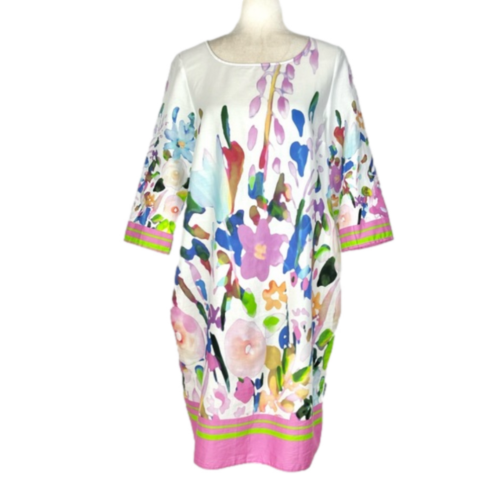 Erfo watercolour floral dress